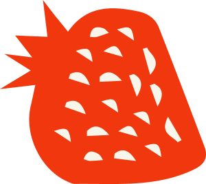 Stylized red strawberry illustration representing Fresh Chef Foods, a wholesale dessert manufacturer.