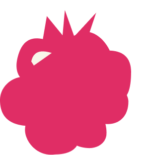 Berry-shaped illustration symbolizing Fresh Chef Foods, a home of homemade tasting cobblers and pies.