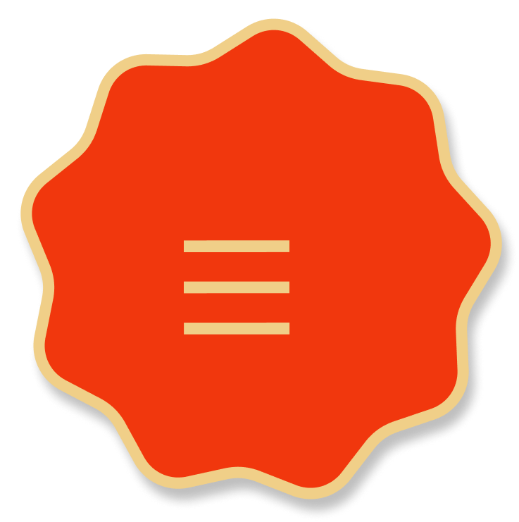 Menu toggle button for Fresh Chef Foods homepage, a wholesale dessert manufacturer offering homemade tasting cobblers, pies.